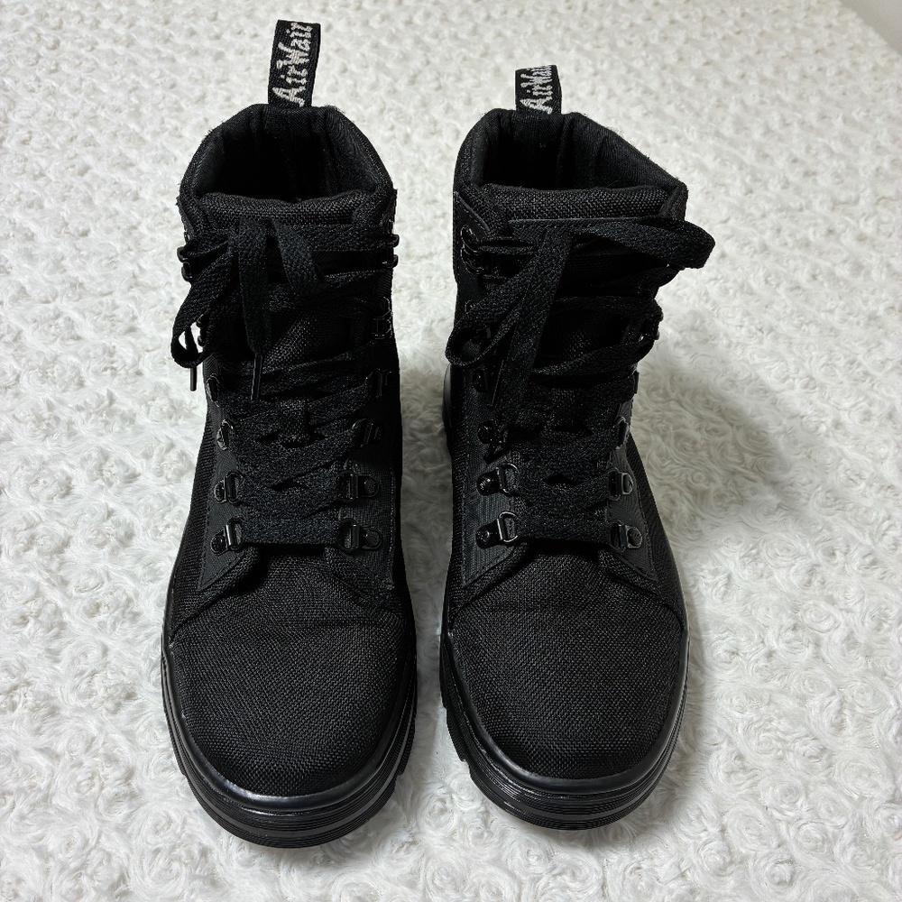 Dr. Martens Black Combat Moto Boots